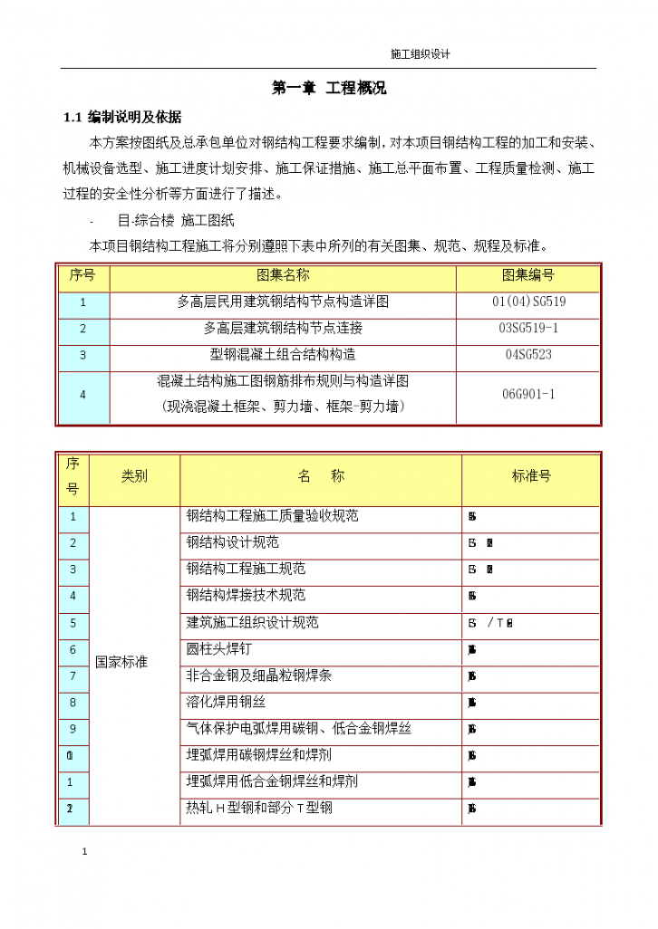 钢结构多层框架劲性混凝土结构施工组织设计-图一