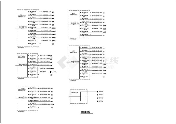 某教师活动中心电气cad施工图纸-图一