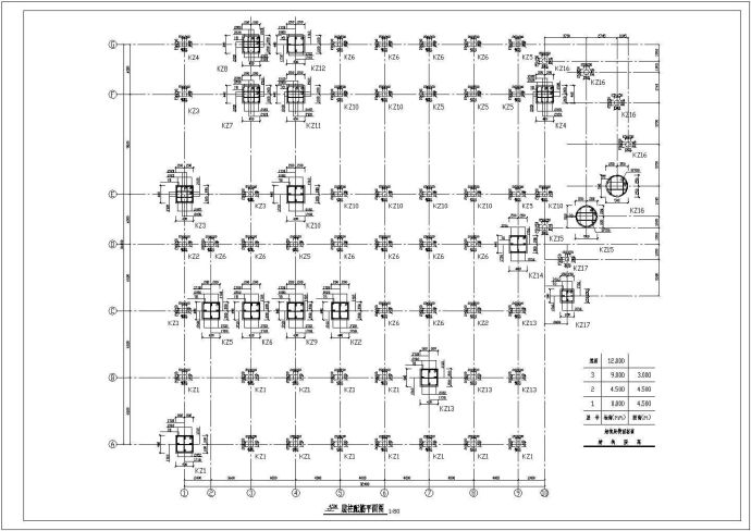 某地二层框架结构学生食堂结构施工图_图1