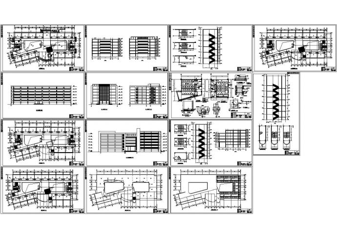 上海某六层学校教学楼建筑施工图，共十四张图纸_图1