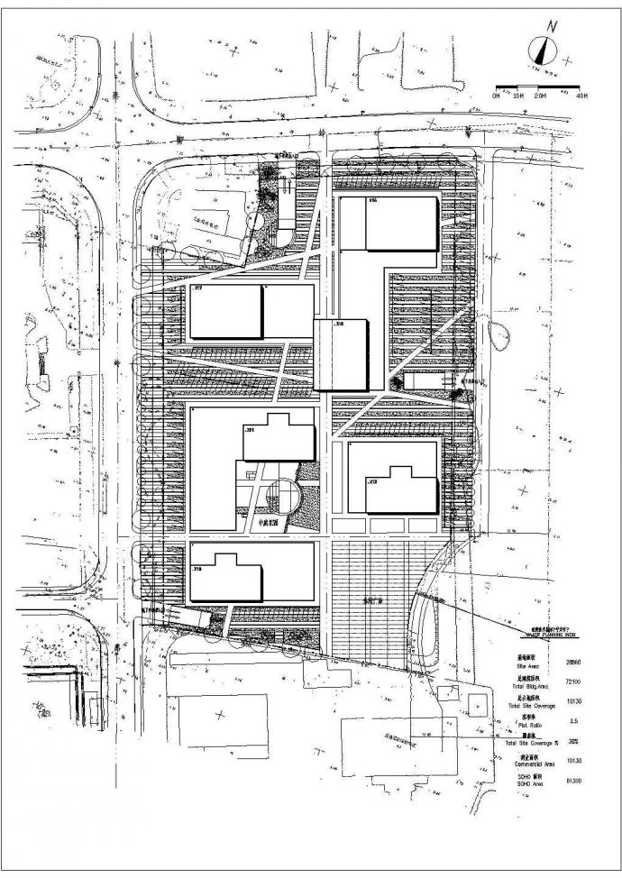大型住宅项目景观设计cad施工设计图纸_图1