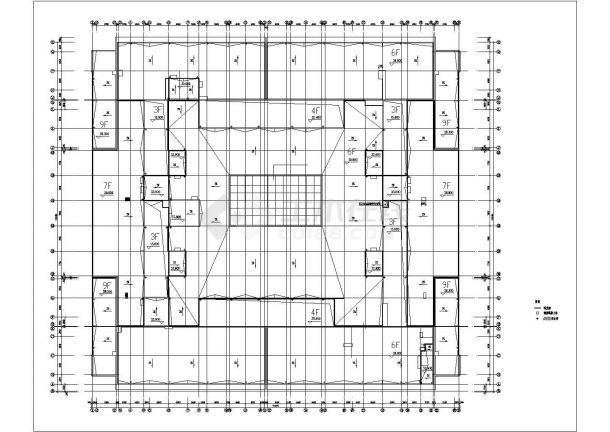 某地多层大型超市综合楼房建筑设计图-图一