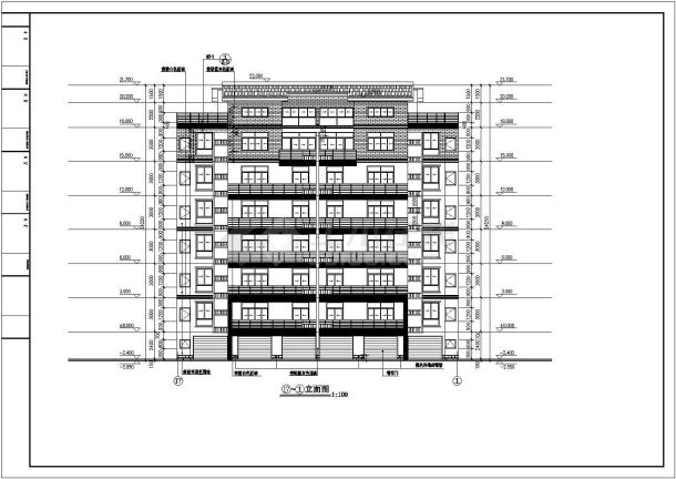 某地商业住宅楼建筑施工图（含设计说明）-图二