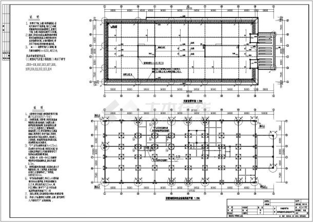 酒店防雷地极和安全接地系统平面设计CAD图电气专业-图一