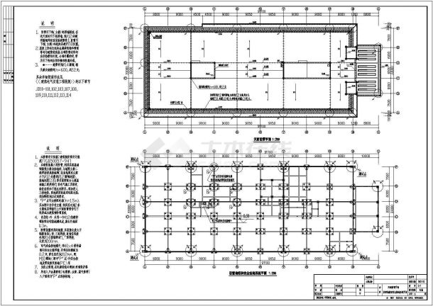 酒店防雷地极和安全接地系统平面设计CAD图电气专业-图二