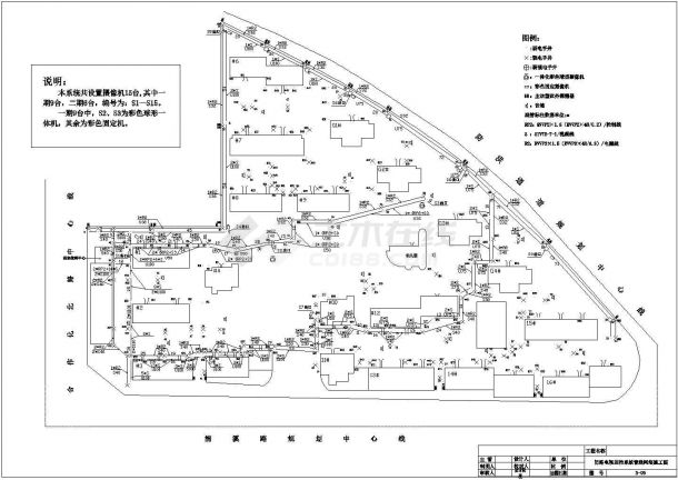 某住宅小区网络电气布置全套cad施工图-图二