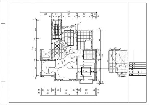 某市欧式复式别墅建筑设计施工图纸-图二