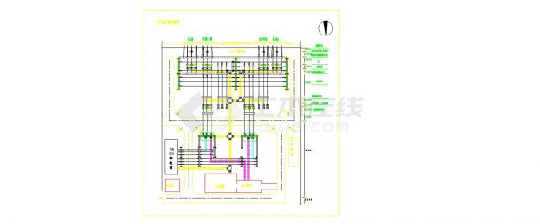 某降压变电站电气设计施工CAD图-图一
