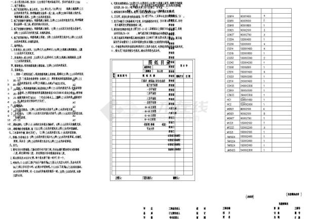 某三层别墅建筑施工全部cad设计图 -图一