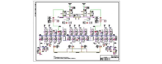 某热电厂工程电气主接线设计施工图纸_图1
