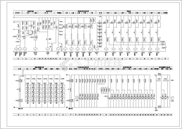 某公司电梯继电器控制cad图纸全套-图二