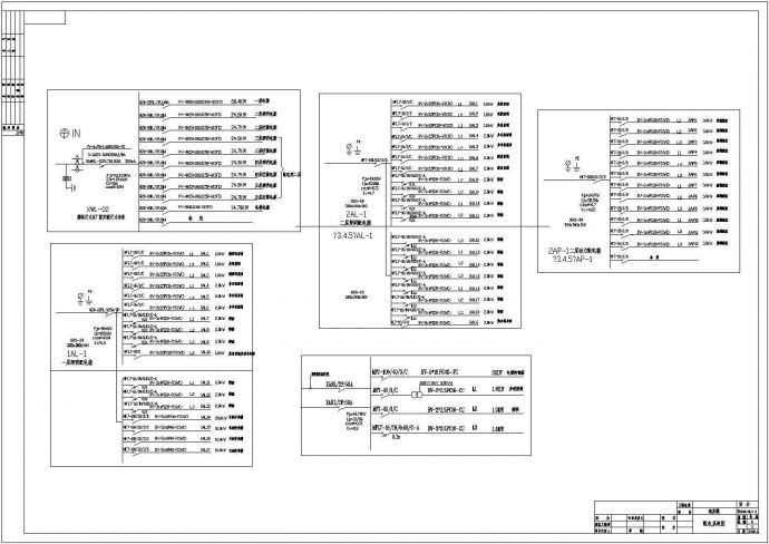 医院住院部电气CAD设计施工方案图_图1