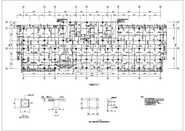 江西六层框架结构办公楼结构施工图-图二