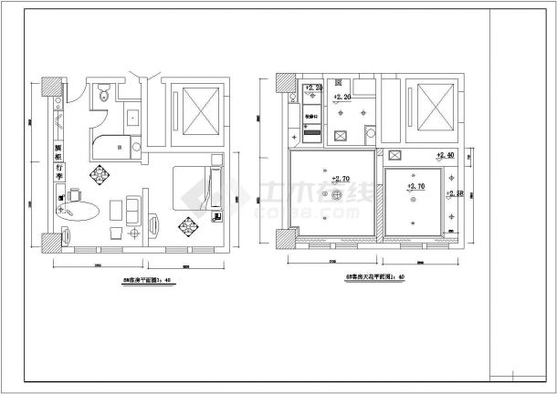 某大型宾馆酒店建筑设计方案施工图纸-图二