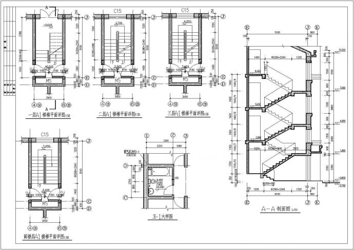 某经典别墅设计建筑cad施工图纸_图1