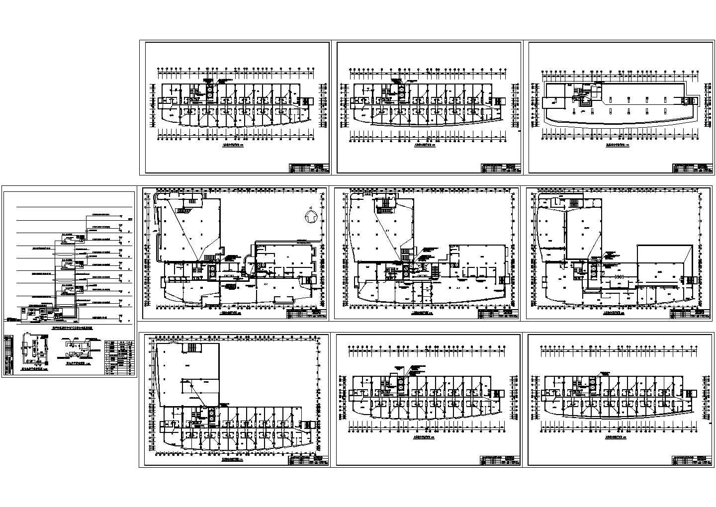 最新的CAD设计酒店综合布线图
