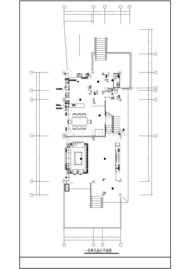 某城市别墅电气cad设计施工图纸-图二