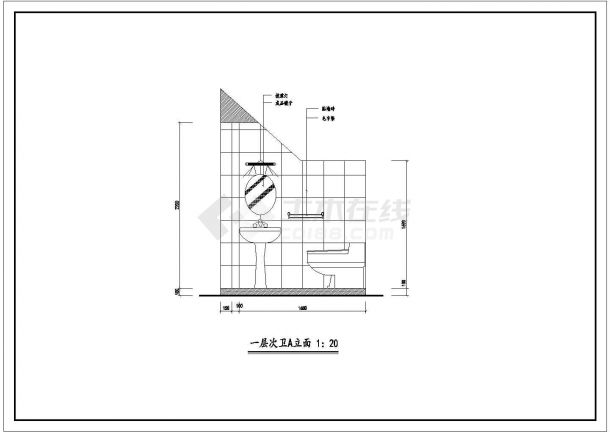 某地二层住宅家装室内设计规划施工图-图二