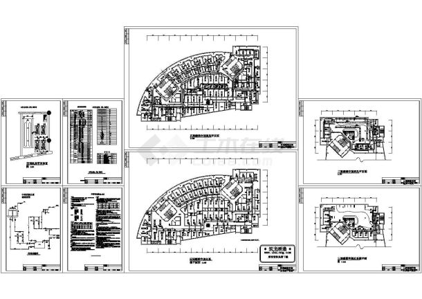 某地区四层简单小型的酒吧空调暖气设计施工图-图一