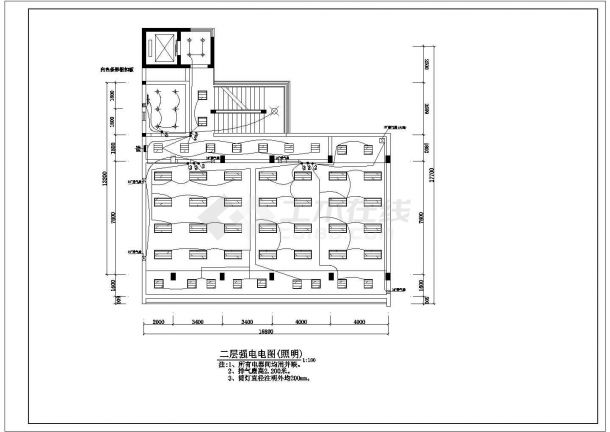 某地小型办公楼强电设计图（共12张）-图二
