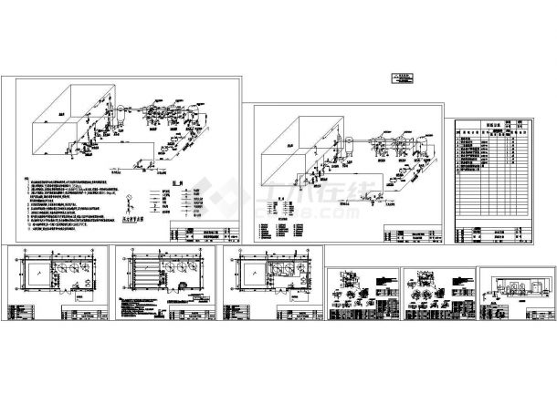某地下水给水工程水处理设计cad图纸（标注详细）-图一