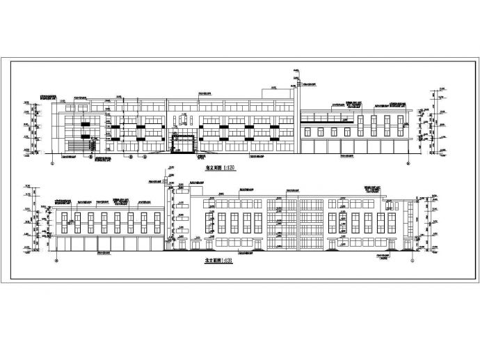 某四层大型综合办公楼建筑设计图纸_图1