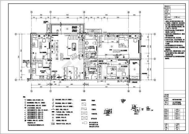 某详细住宅楼室内装修cad施工方案设计图-图二