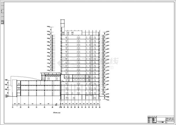 某地区二十八层商住楼建筑设计CAD图纸-图一