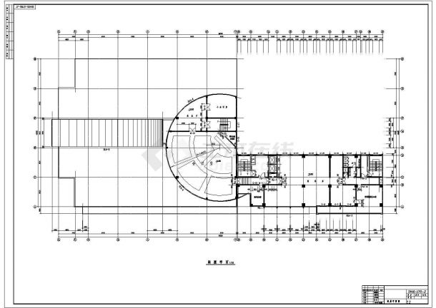 某地区二十八层商住楼建筑设计CAD图纸-图二