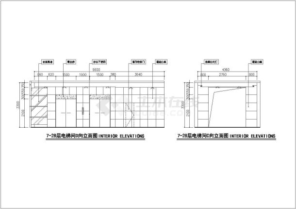 某地酒店大堂装修设计规划方案施工图-图二