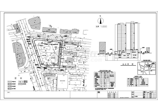 某地区公寓型酒店建筑设计平面布置规划图纸-图一