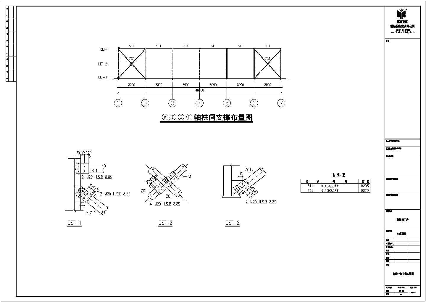 钢结构工程规划布置CAD套图