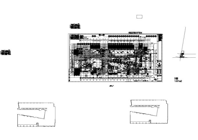 同济联合广场一层平面建筑施工cad图纸_图1