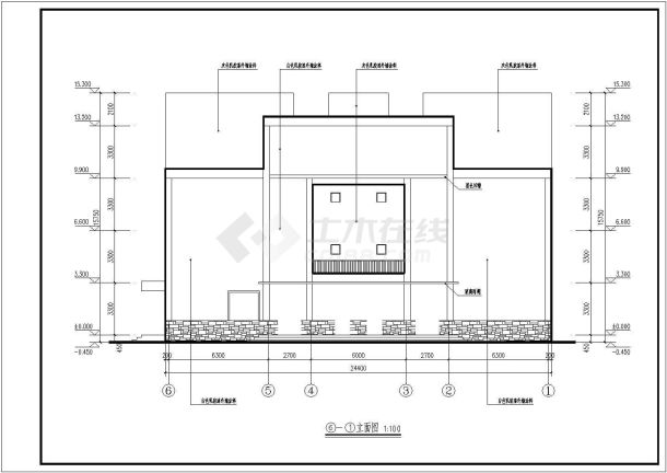 某小学综合楼建筑设计图纸-图二