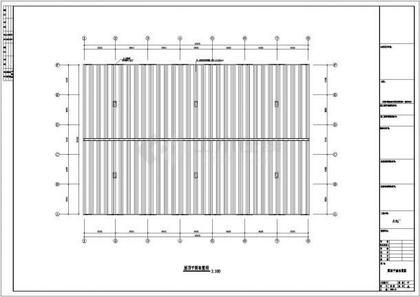 某地区火电厂钢结构工程设计CAD图-图一