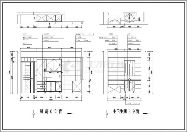 某地二层商品房住宅装修设计施工图-图二
