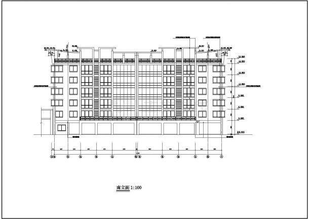 某地大型临城农贸市场平面建筑施工图-图二