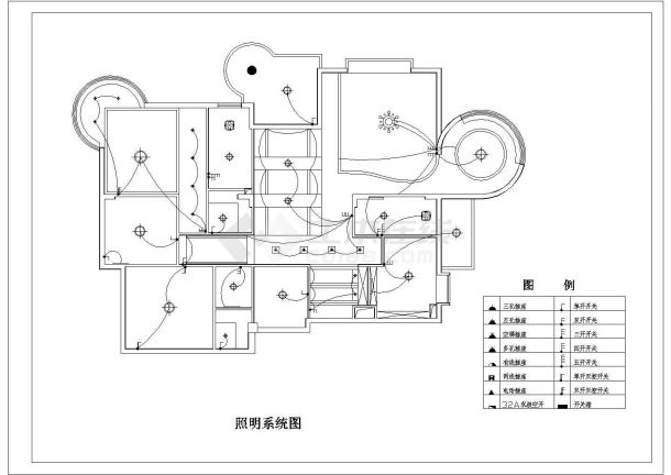 某经典住宅项目室内家装cad设计施工图-图一