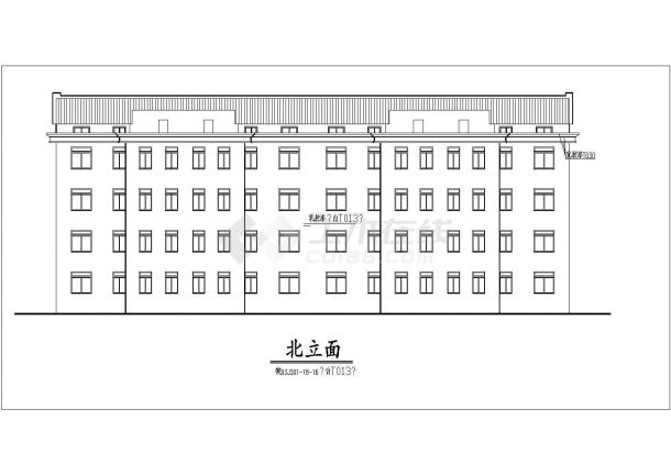 某地商业住宅楼建筑施工设计图（含设计说明）-图二