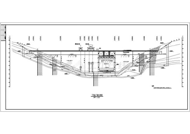 某58m坝后式水电站可研结构布置图-图二
