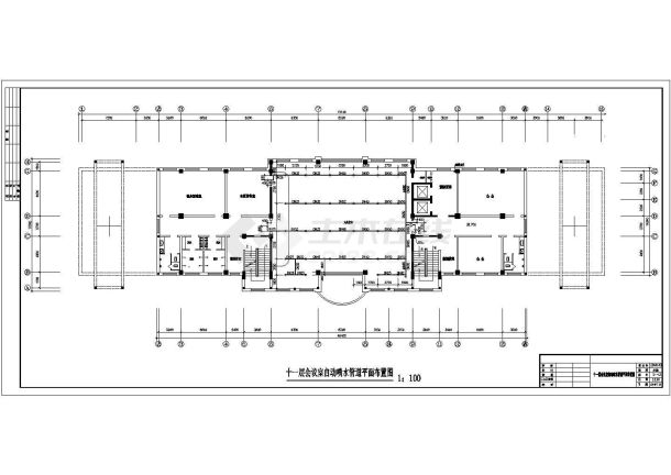 十二层办公楼给全套排水及消防施工图-图一