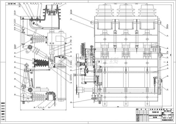 常用开关和柜体电气CAD设计图纸-图一