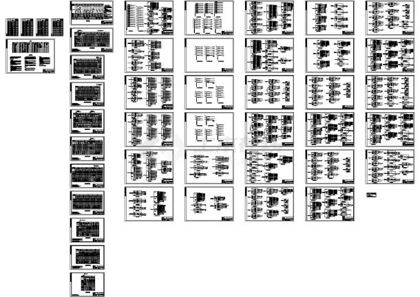 某六层办公楼电气－系统全套图纸-图一