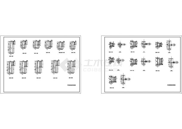 【广州】71x63m门式钢架汽车展厅全套结构施工图【共25张】-图二