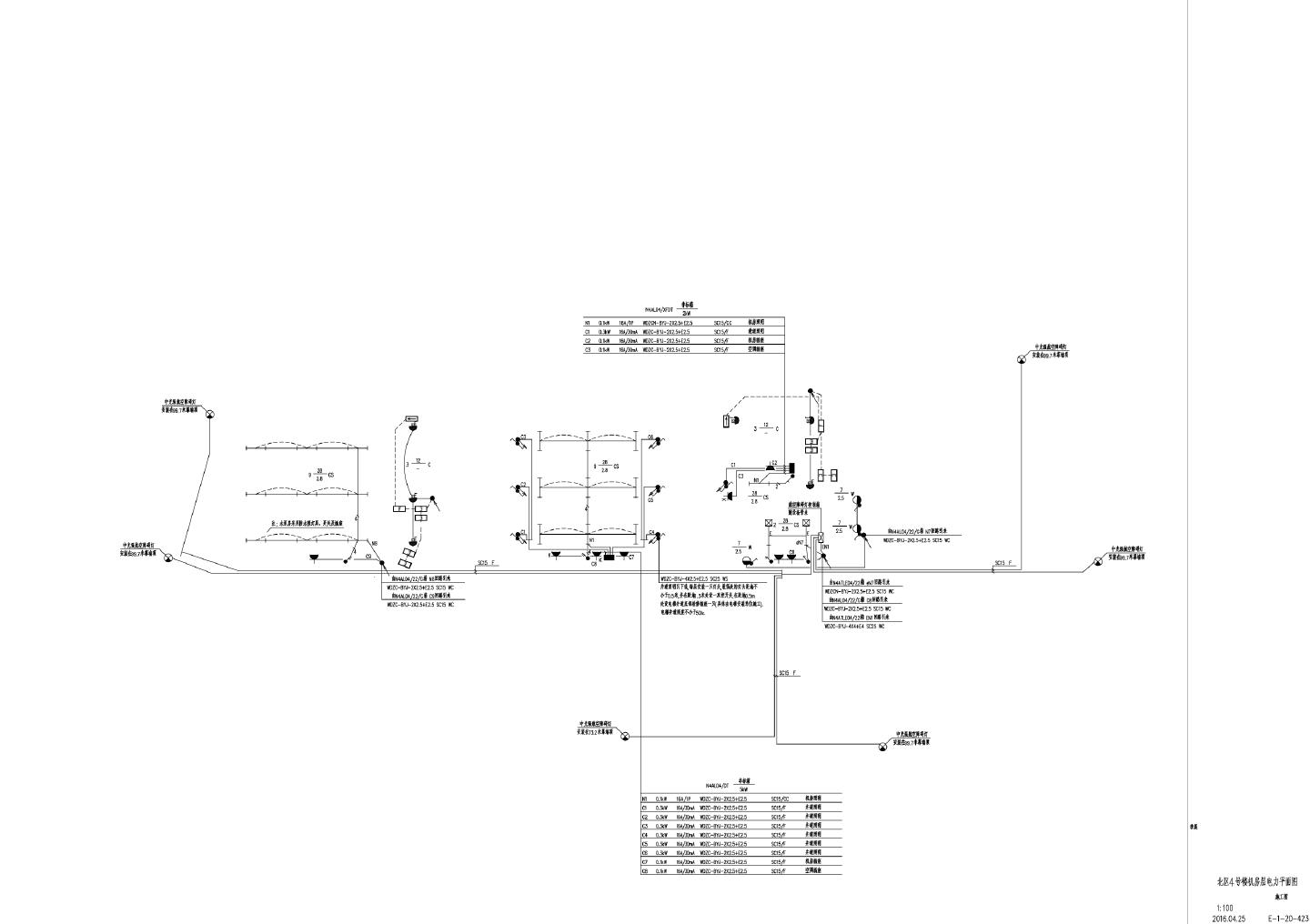 E-1-21-423 北区4号楼机房层照明平面CAD图.dwg