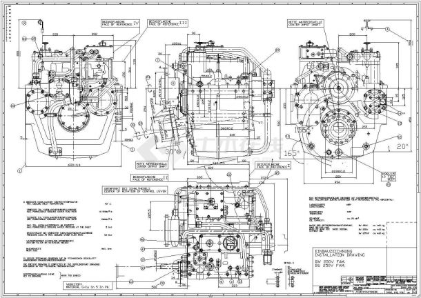 某工程齿轮箱电气做法与说明CAD设计图-图一