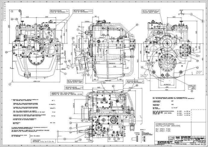 某工程齿轮箱电气做法与说明CAD设计图_图1