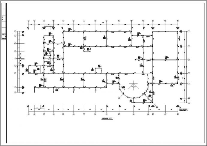 某地多层框架结构少年宫结构设计施工图_图1