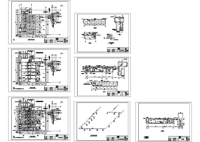 全套CASS污水处理工艺设计cad施工图（大院设计）_图1