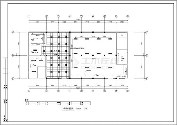 某综合楼建筑电气结构施工全套方案设计图-图二